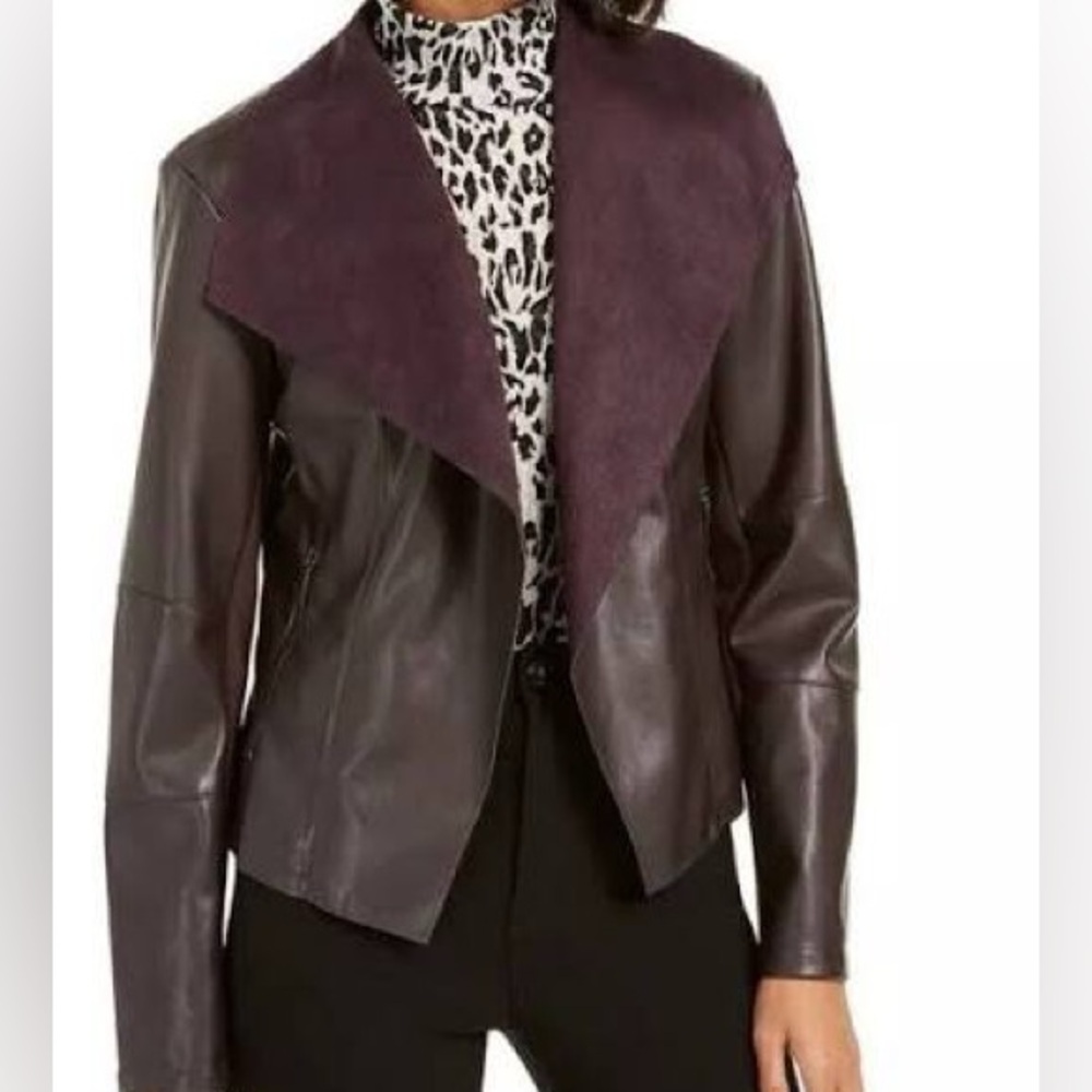 Bar III | Faux Leather Jacket
